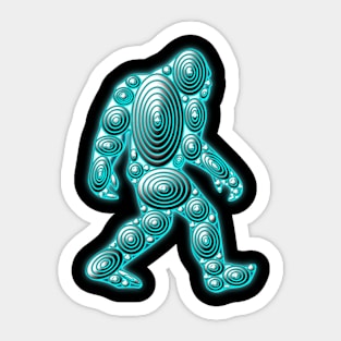 Ice Metal Sasquatch Sticker